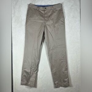 Brooke Brothers Advantage Chino Clark Beige 35W 32L Non-Wrinkle Chino Pants R3
